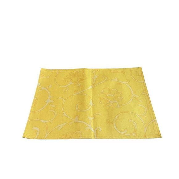 Sonoma Spring Set Yellow Floral Set Of 4 Napkins 5 Placemats Flowers LOT Formal - Picture 13 of 16